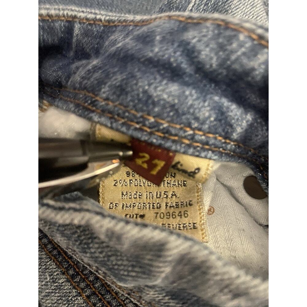7 For All Mankind A Pocket Women's Bootcut Jeans Light Wash Blue Stretch SZ 27 - Picture 10 of 11